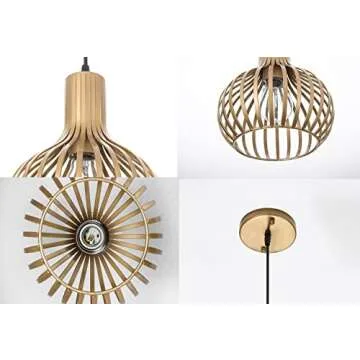 Modern Gold Pendant Lights for Kitchen & Dining Spaces
