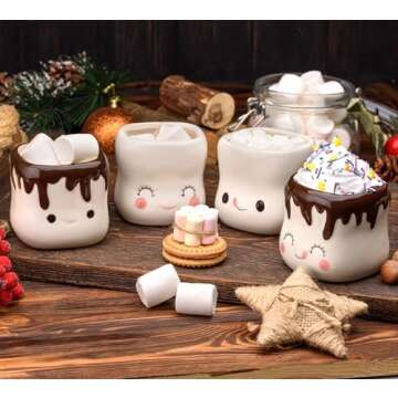 Hawaii Will Always Be Home Cute Marshmallow Shaped Mugs Ceramic Hot Chocolate Cup Hot Chocolate Mugs...