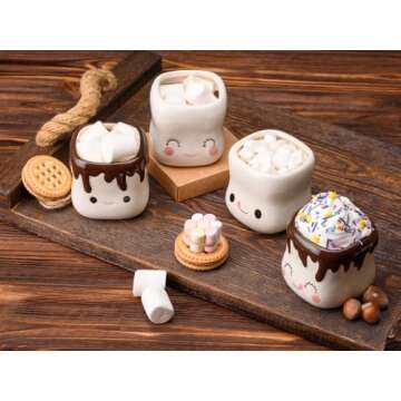 Hawaii Will Always Be Home Cute Marshmallow Shaped Mugs Ceramic Hot Chocolate Cup Hot Chocolate Mugs Milk Cocoa Christmas Funny Coffee Mug Mothers Day Gift 6oz