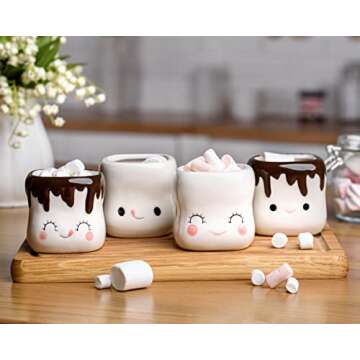 Hawaii Will Always Be Home Cute Marshmallow Shaped Mugs Ceramic Hot Chocolate Cup Hot Chocolate Mugs Milk Cocoa Christmas Funny Coffee Mug Mothers Day Gift 6oz