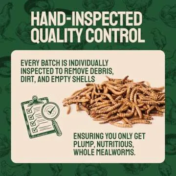 Premium Dried Mealworms for Birds & Poultry 2 lbs