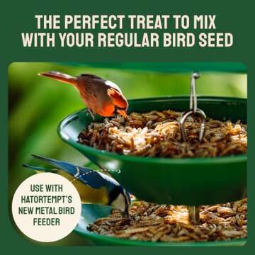 Premium Dried Mealworms for Birds & Poultry 2 lbs
