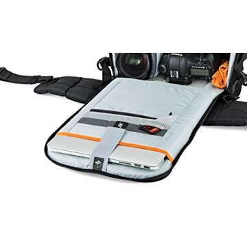 Lowepro LP37129, Flipside 400 AW II Camera Backpack, Camera Accessories, for DSLR, CSC, Mirrorless, 15 Inch Laptop, Tablet, Additional Lenses, Black