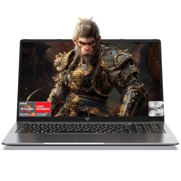 MALLRACE Gaming Laptop: AMD Ryzen 7 5825U, 16GB RAM, 512GB SSD, FHD Display