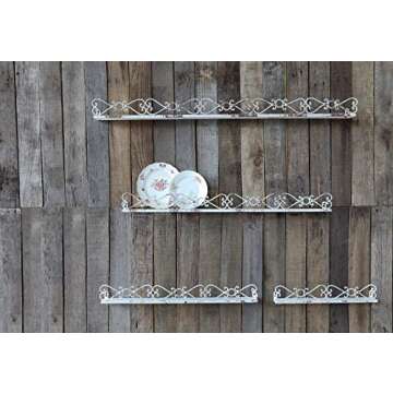 Chic Cream Iron Ledges Set - Vintage Decor Elevation