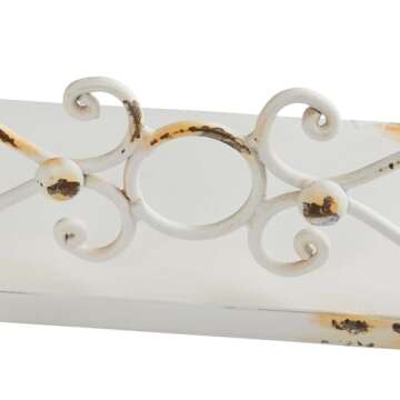 Chic Cream Iron Ledges Set - Vintage Decor Elevation