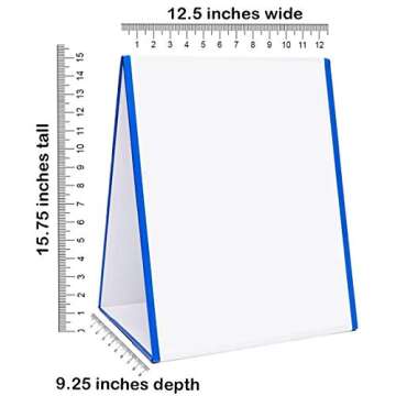 Kid’s Dry Erase Board and Magnet Set – 72 Piece Magnetic Letters and Stand-Up Easel Whiteboard for Writing, Drawing, Fun Learning – Educational Play Bundle for Home, Preschool – by EduKids