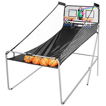 VIVOHOME 81.5 Inch Foldable Dual Shot Basketball Arcade Game - Fun for Families