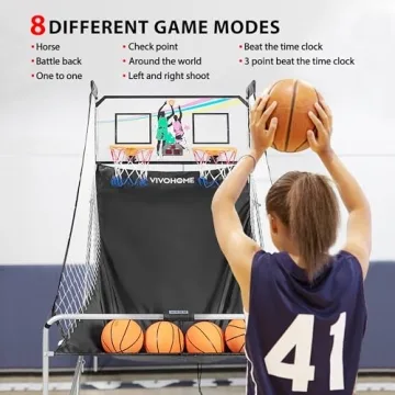 VIVOHOME 81.5 Inch Basketball Arcade Game for All Ages