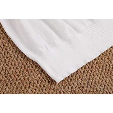 Klousilover Womens Rainbow Colorful Striped Tops Shirt Long Sleeve Crew Neck Lightweight Knit Pullover Loose Jumper Blouse