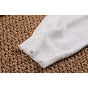 Klousilover Womens Rainbow Colorful Striped Tops Shirt Long Sleeve Crew Neck Lightweight Knit Pullover Loose Jumper Blouse