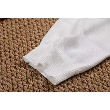 Klousilover Womens Rainbow Colorful Striped Tops Shirt Long Sleeve Crew Neck Lightweight Knit Pullover Loose Jumper Blouse