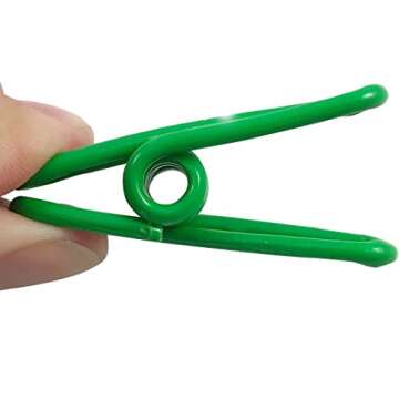 YAKA 36 Pcs Multi-Purpose Steel Wire Clips Holders,PVC-Coated Clothesline Utility Clips,Perfect Accessories & Supplies for Home Kitchen Office School Use(6 Colors) (36PCS)