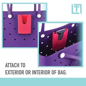 Pink Silicone Phone Holder Bogg Simple Modern Bag Universal Fit