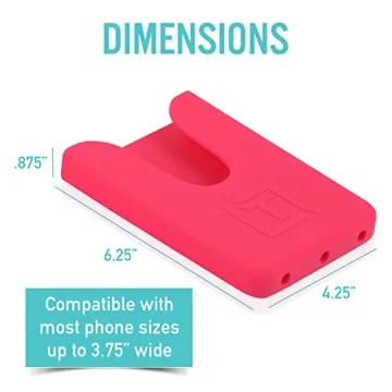 Pink Silicone Phone Holder Bogg Simple Modern Bag Universal Fit