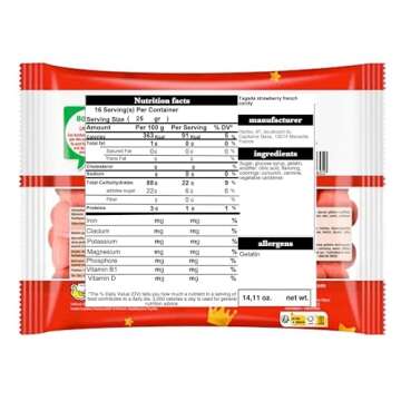 Delicious Haribo Fraise Tagada 400G Gummy Bears from France