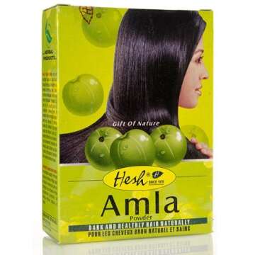 Hesh Herbal Amla Powder 100G, Brahmi Powder 100G, Shikakai Powder 100G, Aritha Powder 100G - 1 Complete Hair Care Combo Pack