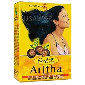 Hesh Herbal Amla Powder 100G, Brahmi Powder 100G, Shikakai Powder 100G, Aritha Powder 100G - 1 Complete Hair Care Combo Pack