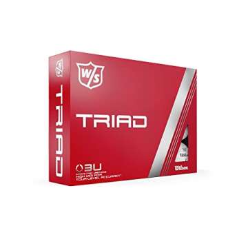 Wilson Staff Triad Golf Ball - 12 Balls, White