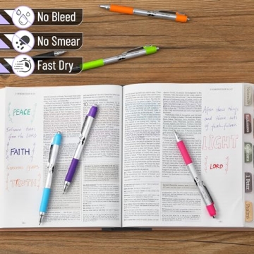 Mr. Pen Bible Pens for No Bleed Writing, Pack of 6