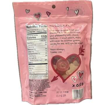 Trader Joes Gummy X's and O's Candy - 2 bags