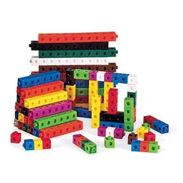 hand2mind Snap Cubes, Math Linking Cubes, Plastic Cubes, Snap Blocks, Color Sorting, Connecting Cubes, Math Manipulatives, Counting Cubes for Kids Math, Math Cubes, Math Counters (Set of 1000)