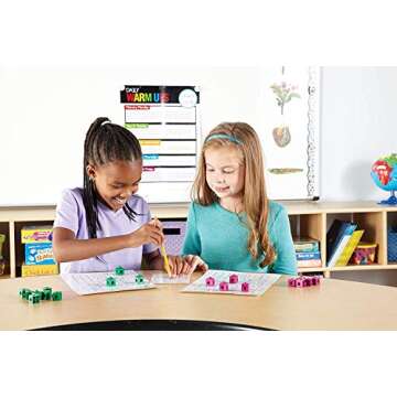 hand2mind Snap Cubes, Math Linking Cubes, Plastic Cubes, Snap Blocks, Color Sorting, Connecting Cubes, Math Manipulatives, Counting Cubes for Kids Math, Math Cubes, Math Counters (Set of 1000)