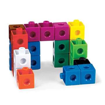 hand2mind Snap Cubes, Math Linking Cubes, Plastic Cubes, Snap Blocks, Color Sorting, Connecting Cubes, Math Manipulatives, Counting Cubes for Kids Math, Math Cubes, Math Counters (Set of 1000)