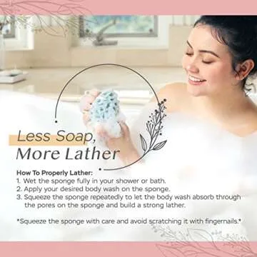 Spongentle Body Loofah Sponge for Deep Cleansing and Exfoliation