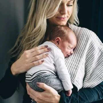 Little Unicorn Ultra-Absorbent Premium Burp Cloth | Soft on Baby's Skin | Larger Size | Ergonomic Design (Grey Stripe)