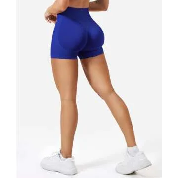 VOYJOY Women Workout Impact Shorts 3.6"/ 4.5"/ 6" Scrunch Butt Lifting Gym Seamless Booty Biker Shorts