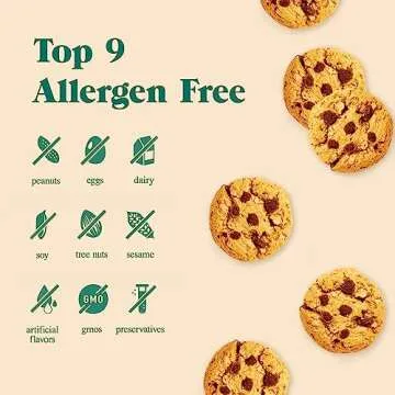 Partake Foods Soft Baked Allergy-Friendly Chocolate Chip Vegan Cookies| Non-GMO, Gluten Free, Dairy Free, Nut Free, Egg Free, Wheat Free, Soy Free | Safe School Snack for Kids - 48-Ct Snack Pack