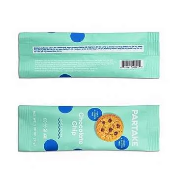 Partake Foods Soft Baked Allergy-Friendly Chocolate Chip Vegan Cookies| Non-GMO, Gluten Free, Dairy Free, Nut Free, Egg Free, Wheat Free, Soy Free | Safe School Snack for Kids - 48-Ct Snack Pack