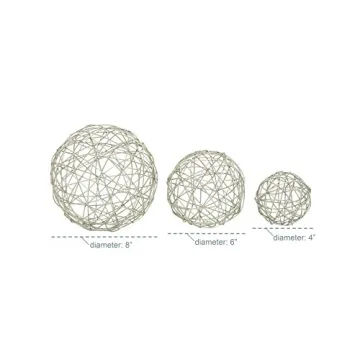 Deco 79 Geometric Metal Sculpture Set of 3 for Home Decor
