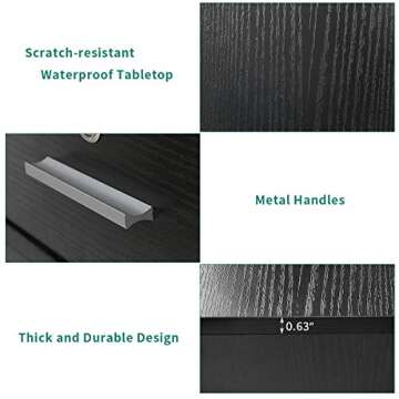 YITAHOME Wood File Cabinet - Stylish Storage Solution