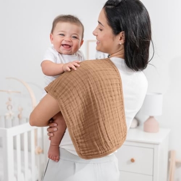 Comfy Cubs Muslin Burp Cloths Set - Ultra Absorbent & Soft for Babies