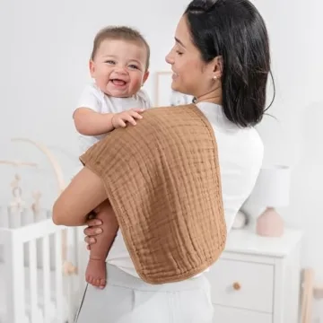 Comfy Cubs Muslin Burp Cloths Set - Ultra Absorbent & Soft for Babies