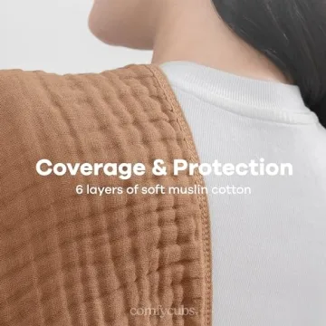 Comfy Cubs Muslin Burp Cloths Set - Ultra Absorbent & Soft for Babies