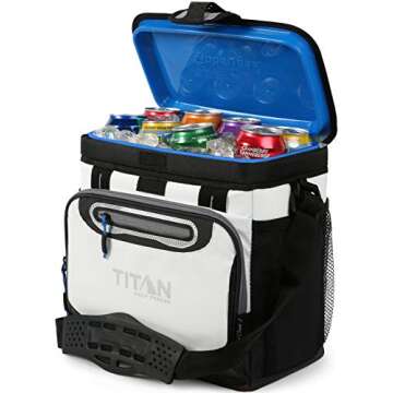 Arctic Zone Titan Deep Freeze 16 Can Zipperless Cooler, White
