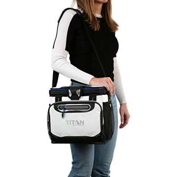 Arctic Zone Titan Deep Freeze 16 Can Zipperless Cooler, White