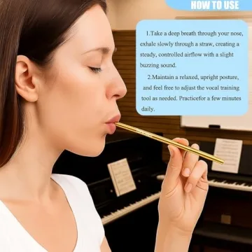 TOPBOMED Sing Straw Vocal Trainer for Voice Healing Aid and Vocal Training