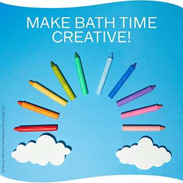 Crayola Taste Beauty Bathtub Markers, Washable Markers for Kids’ Bath Time, 2 pack Bundle