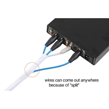 Top Wire Loom 10ft Cable Sleeve for Clean Spaces