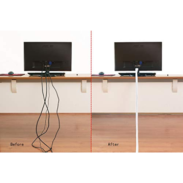 Top Wire Loom 10ft Cable Sleeve for Clean Spaces