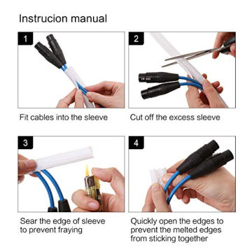 Top Wire Loom 10ft Cable Sleeve for Clean Spaces