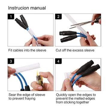 Top Wire Loom 10ft Cable Sleeve for Clean Spaces