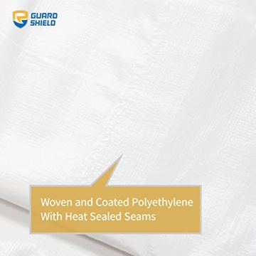 GUARD SHIELD 10x12 Waterproof Poly Tarp Cover Multi Purpose