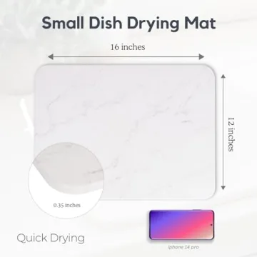 Absorbent Drying Stone Mat - Stylish Kitchen Essential