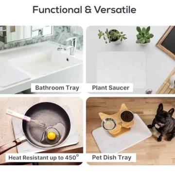 Absorbent Drying Stone Mat - Stylish Kitchen Essential