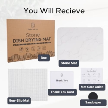 Absorbent Drying Stone Mat - Stylish Kitchen Essential